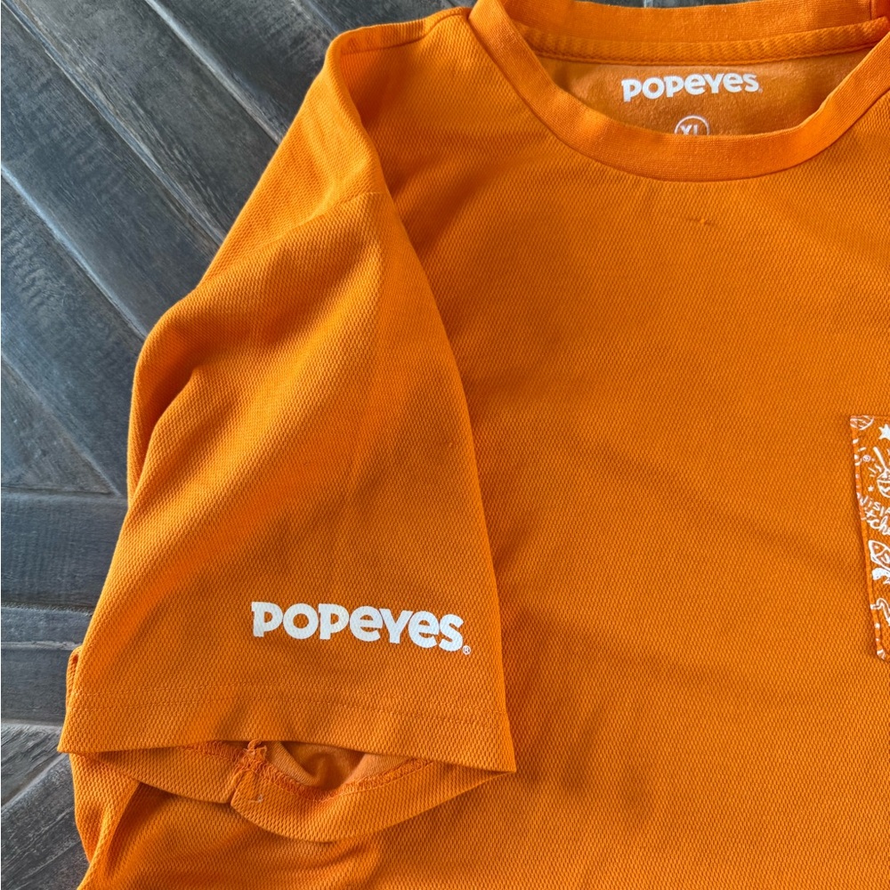 Popeyes Orange and Black Uniform Set | XL - Picture 5 of 11